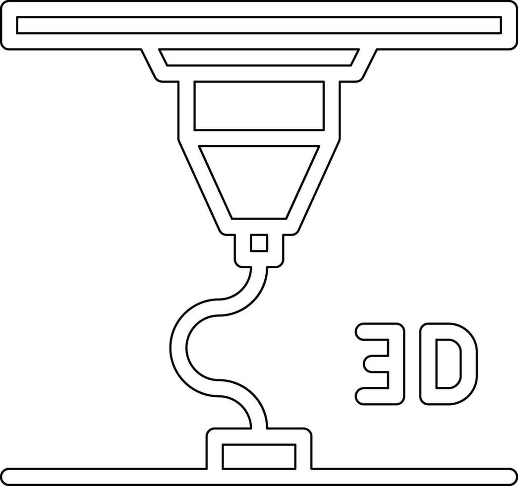 Ingenieurwesen Drucker Vektor Symbol