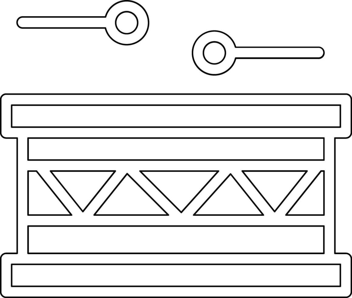 Symbol für Trommelvektor vektor