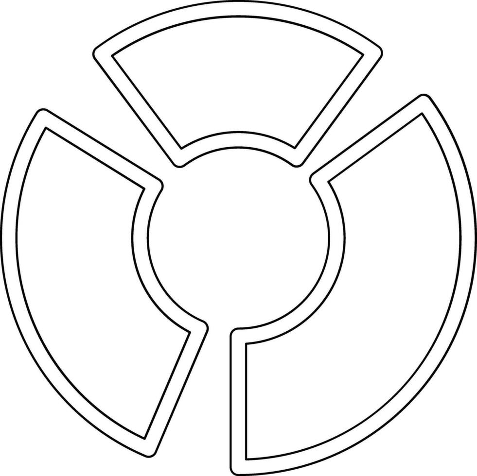 Krapfen Diagramm Vektor Symbol