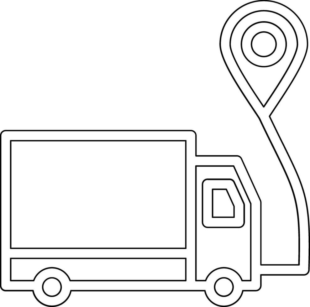 Vektorsymbol für die Logistiklieferung vektor