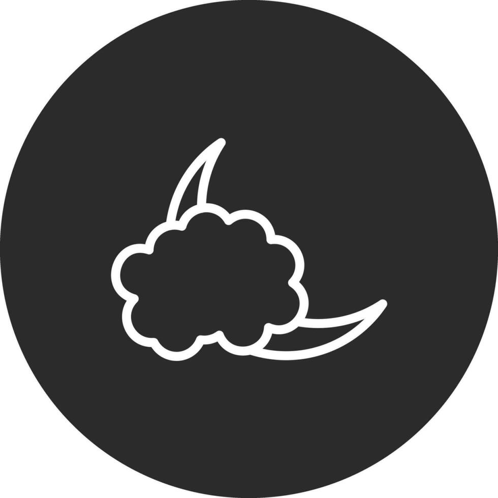 molnig natt vektor ikon