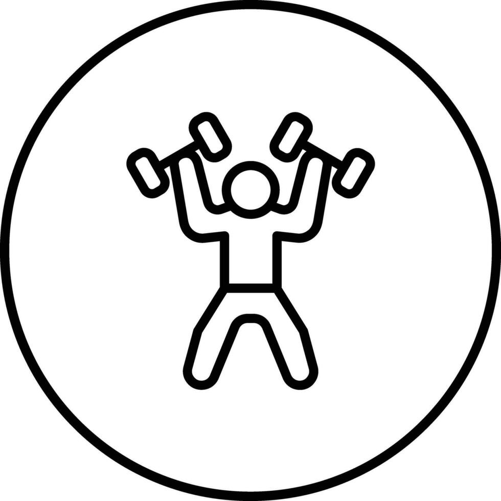 Gewichtheber Vektor Symbol