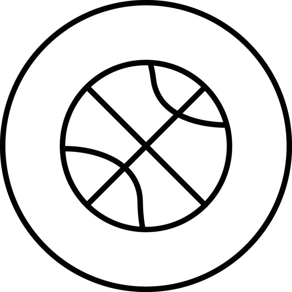 Basketball-Vektor-Symbol vektor