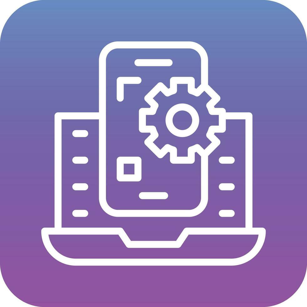 App-Entwicklungsvektorsymbol vektor