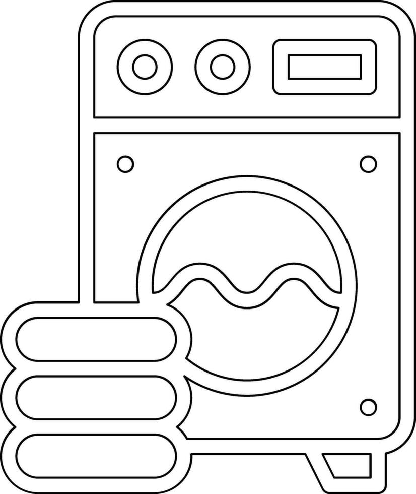 Vektorsymbol für Waschmaschine vektor