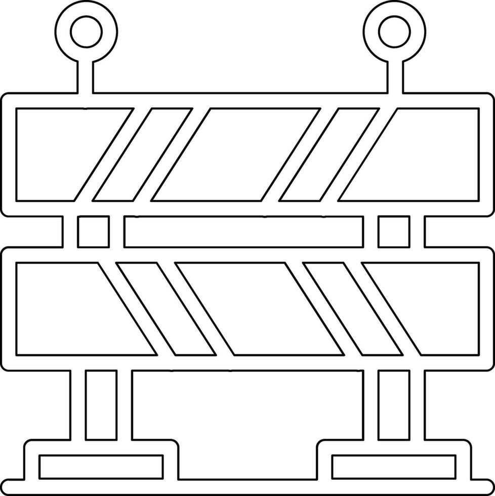 Vektorsymbol für Straßenbarrieren vektor