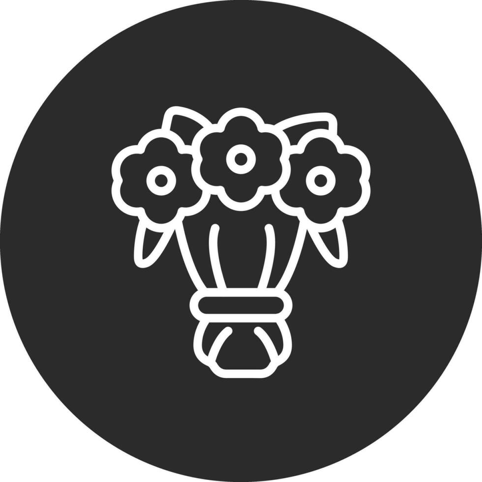 blomma bukett vektor ikon