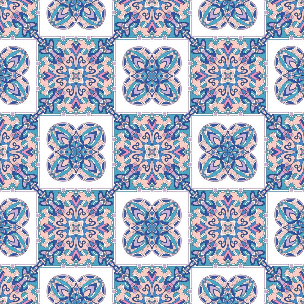 stam etniska sömlösa mönster abstrakt bakgrund prydnad illustration. vektor dekorativa retro banner av kort. vintage traditionella, islam, arabiska, indiska, ottomanska motiv, element