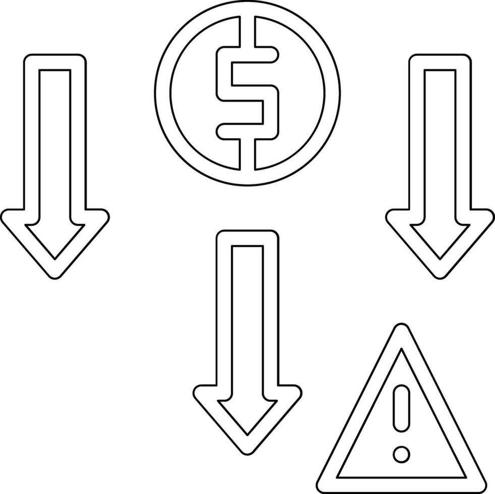 företag risk vektor ikon