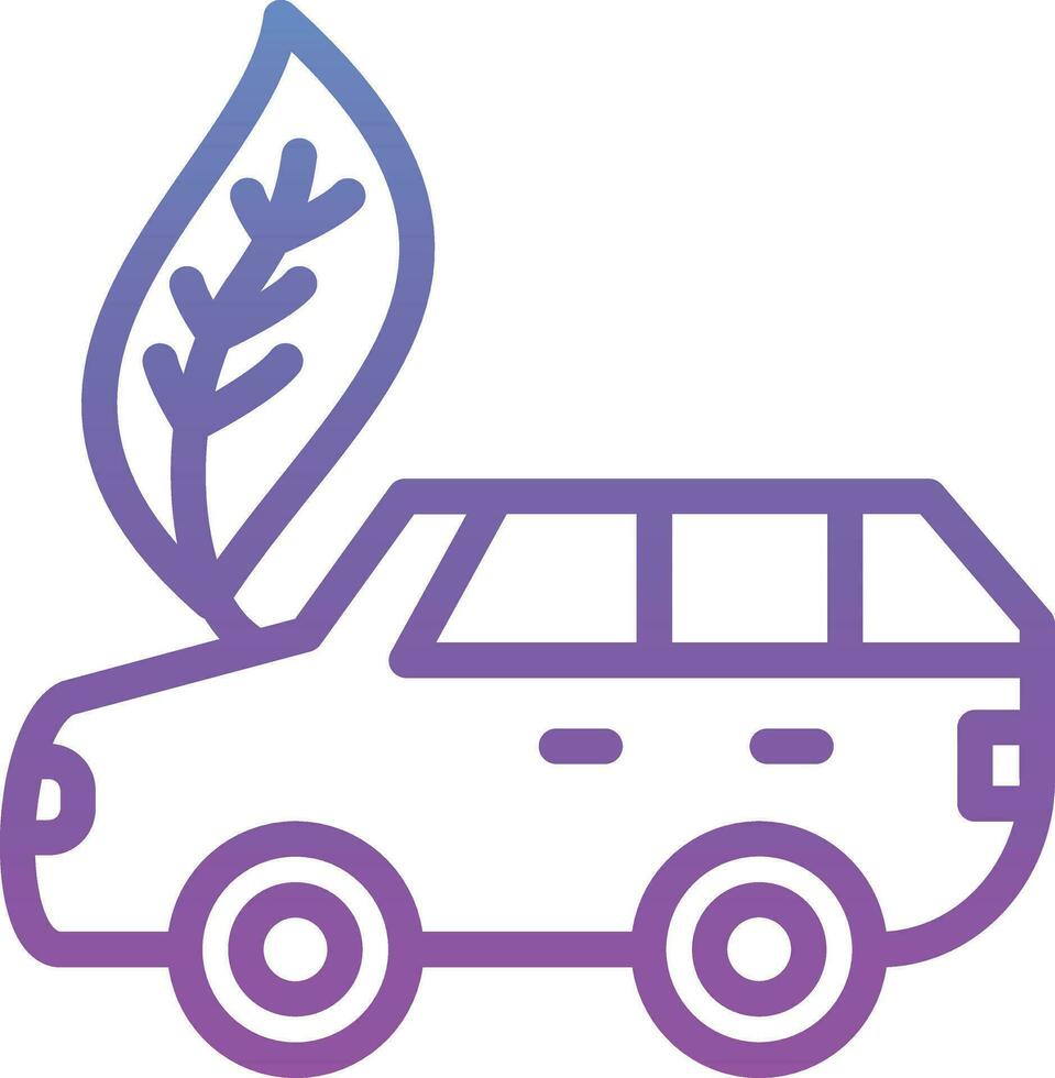 Öko Auto Vektor Symbol