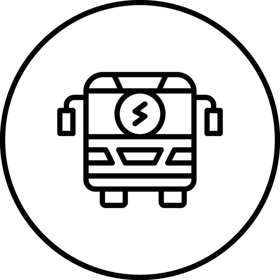 Elektrobus-Vektorsymbol vektor