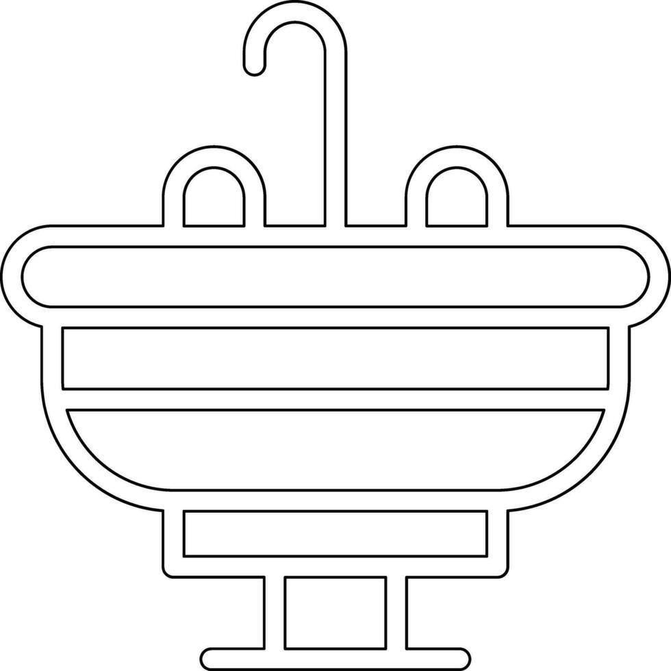 Waschbecken-Vektor-Symbol vektor