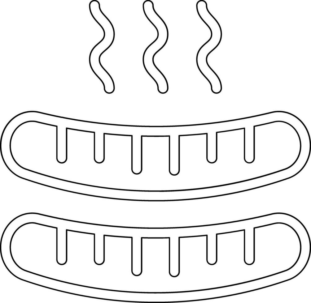 Wurst-Vektor-Symbol vektor