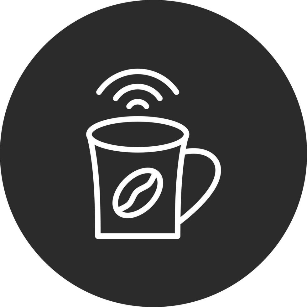 Kafé wiFi vektor ikon