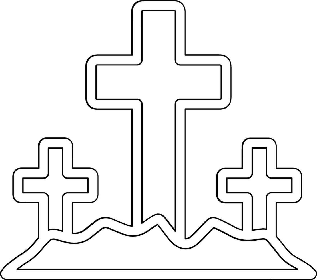 Friedhofsvektorsymbol vektor