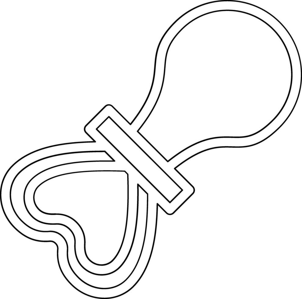 Schnuller-Vektor-Symbol vektor