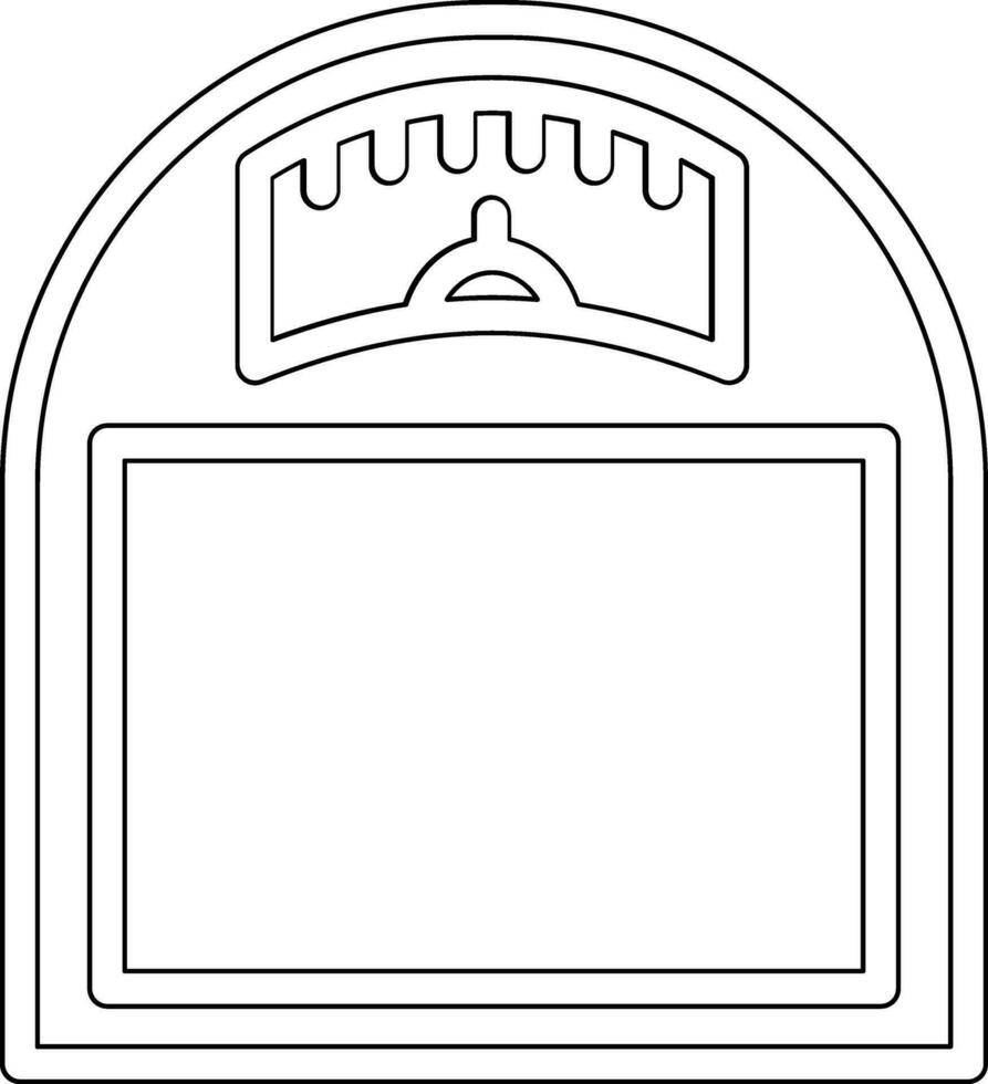 Vektorsymbol für Gewichtsmaschine vektor