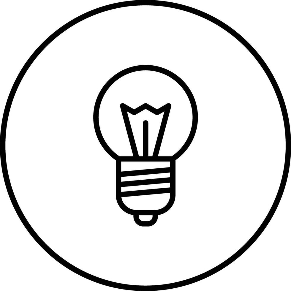 Vektorsymbol für LED-Glühbirne vektor