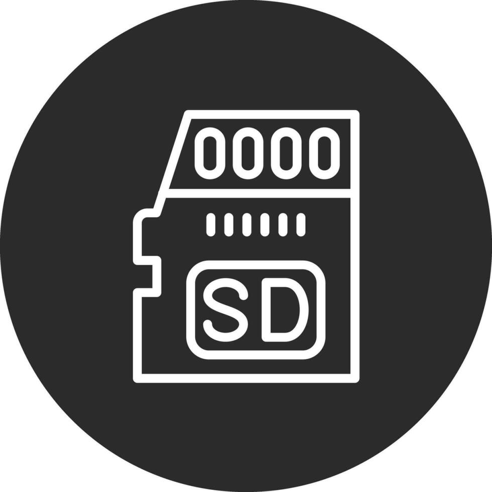 SD-Kartenvektorsymbol vektor