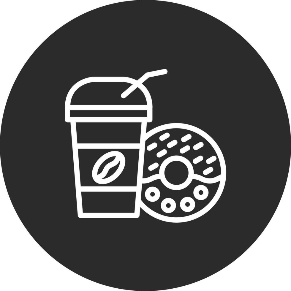 Kaffee Krapfen Vektor Symbol