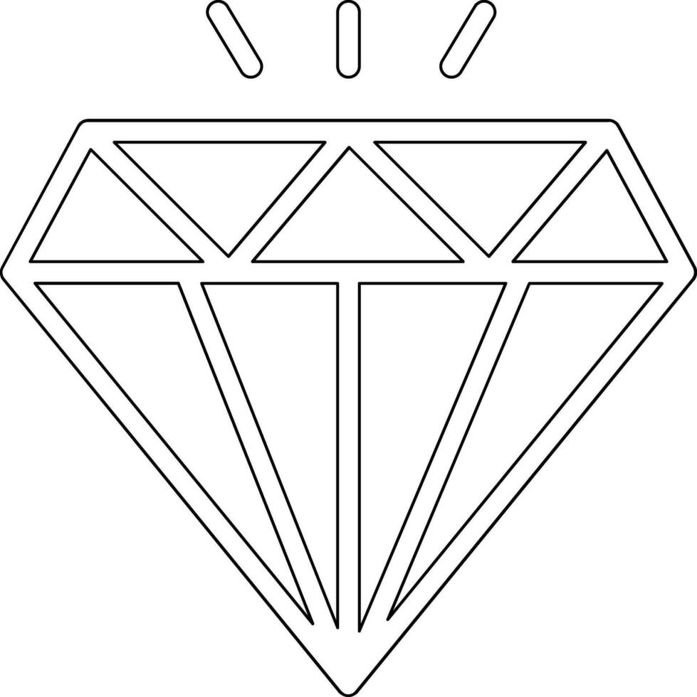 diamant vektor ikon