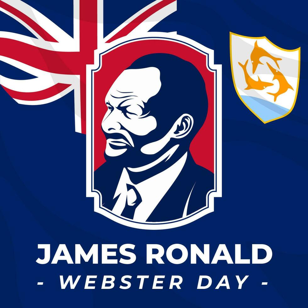 James ronald webster Tag Illustration Vektor Hintergrund. Vektor eps 10