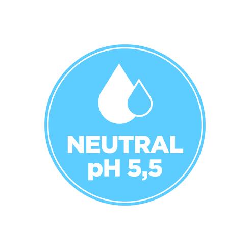 Neutral pH-ikon vektor