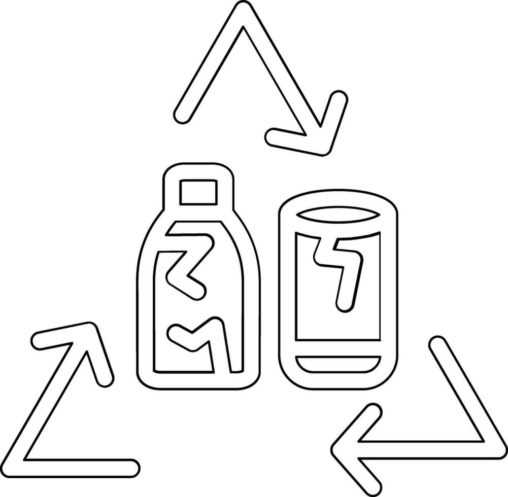 Glas recyceln Vektor Symbol