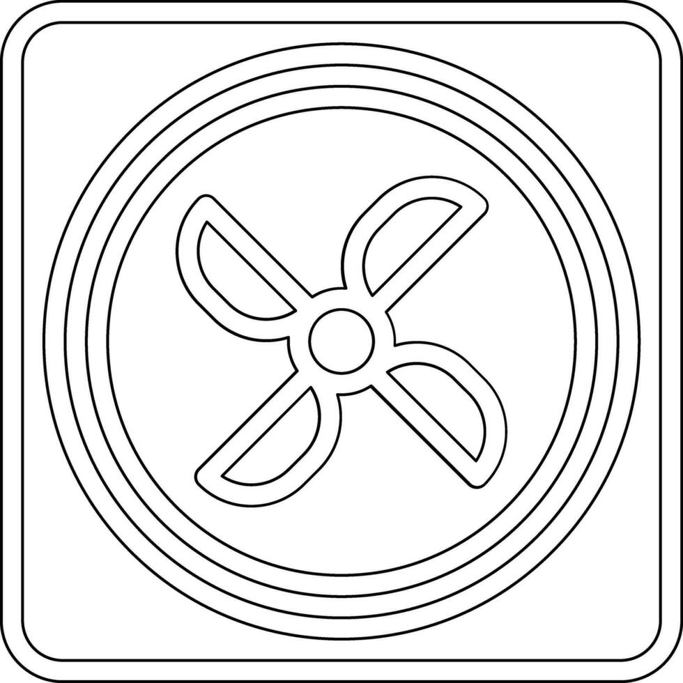 Clever Ventilator Vektor Symbol