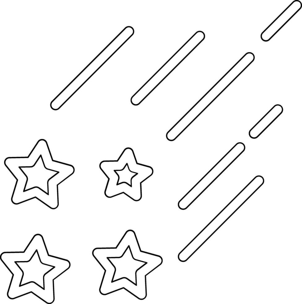 fallen Star Vektor Symbol