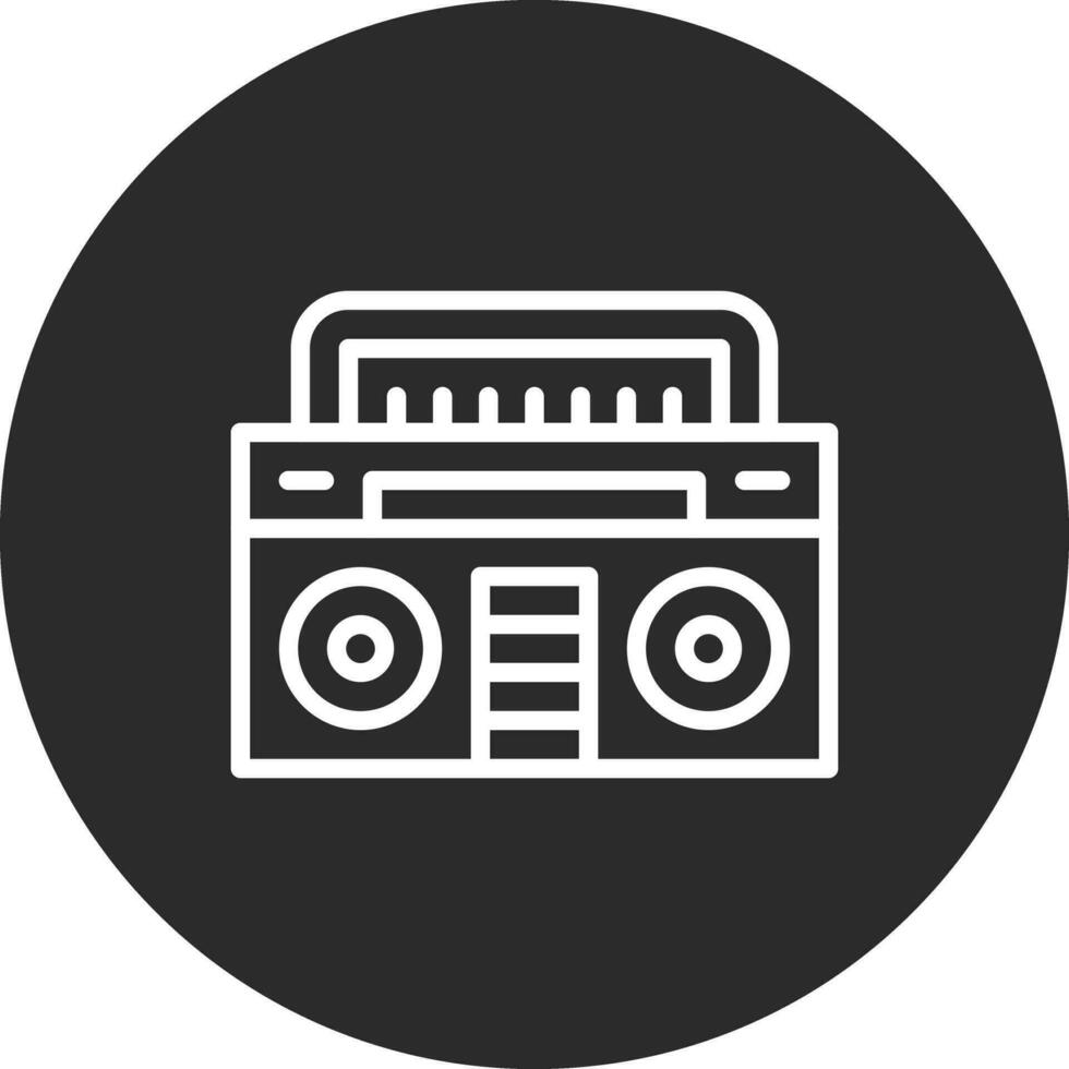 Symbol für Boombox-Vektor vektor