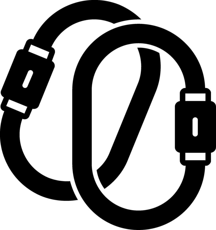 Karabiner-Vektor-Symbol vektor