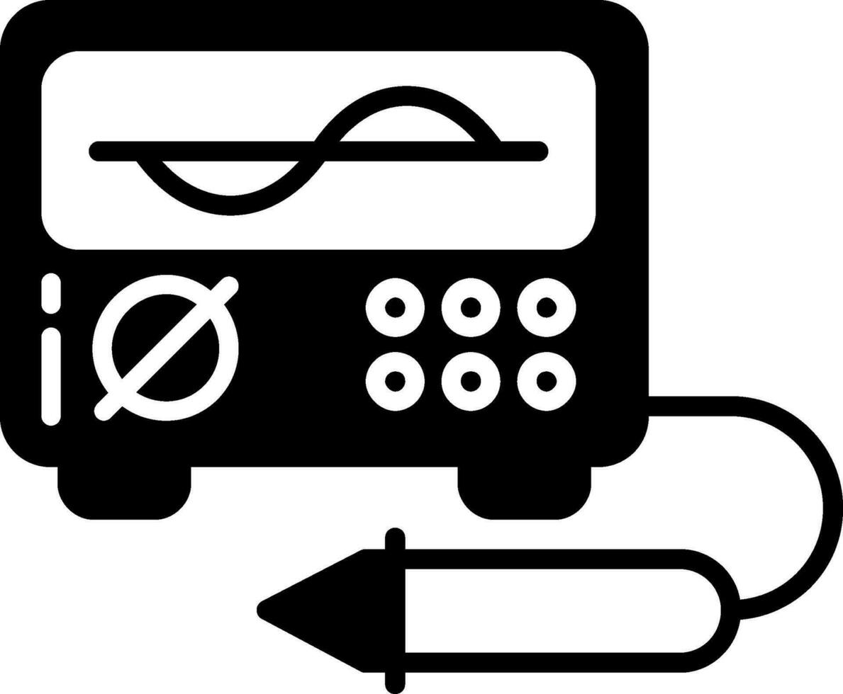 oscilloskop vektor ikon