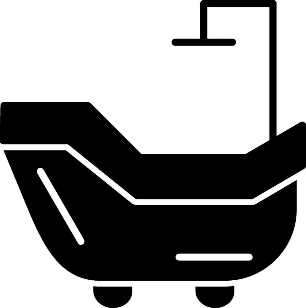 Badewanne-Vektor-Symbol vektor