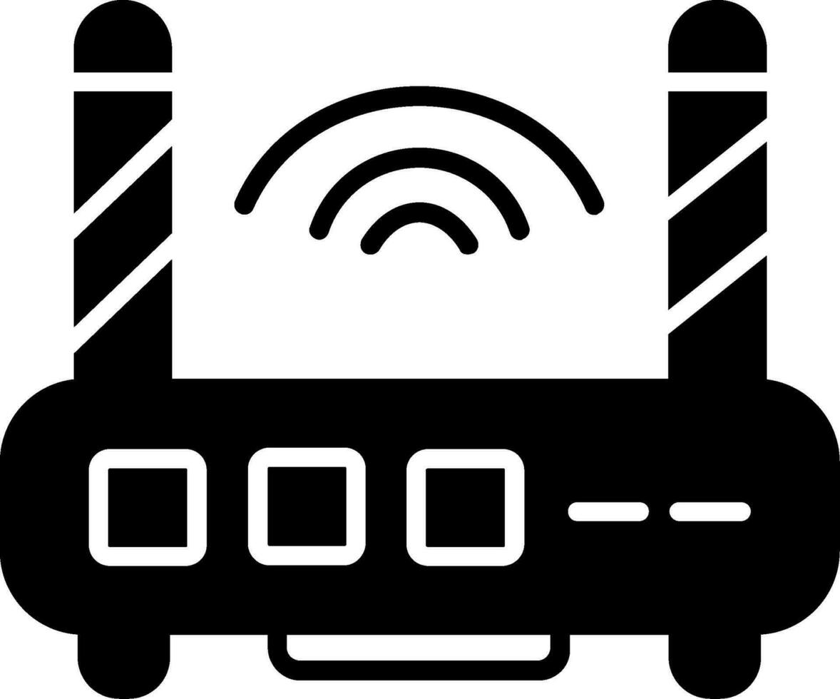 WLAN-Router-Vektorsymbol vektor