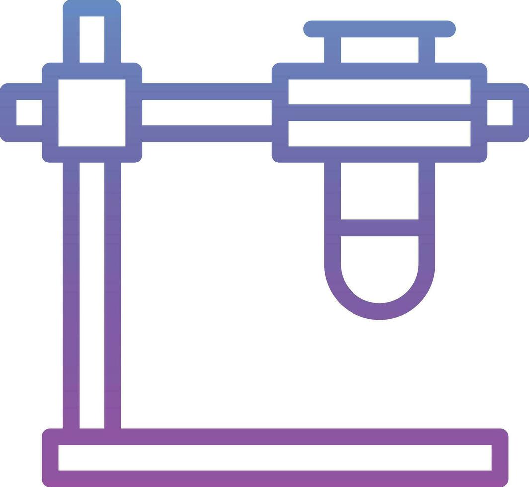 Prüfung Tube Stand Vektor Symbol