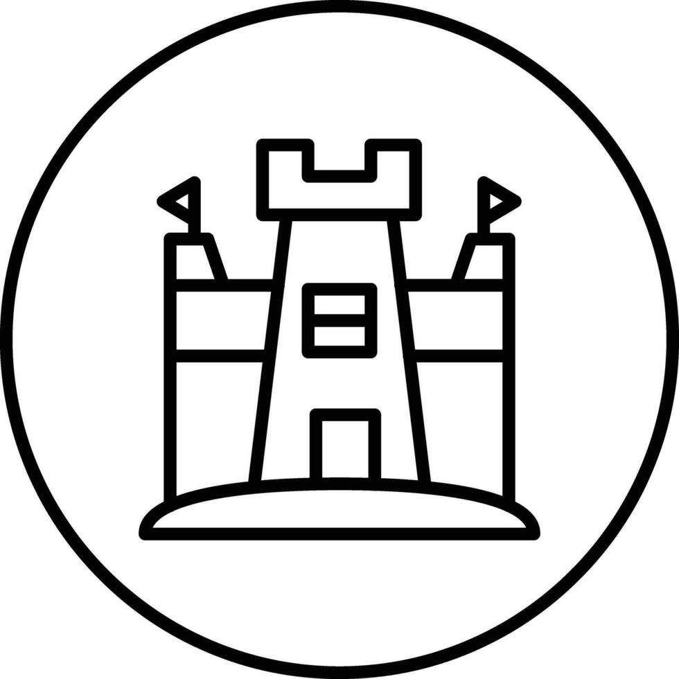 Sandburg-Vektorsymbol vektor