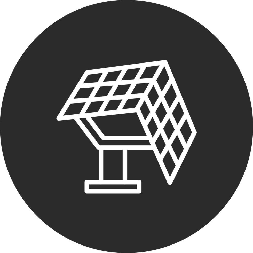 Vektorsymbol für Solarpanel vektor