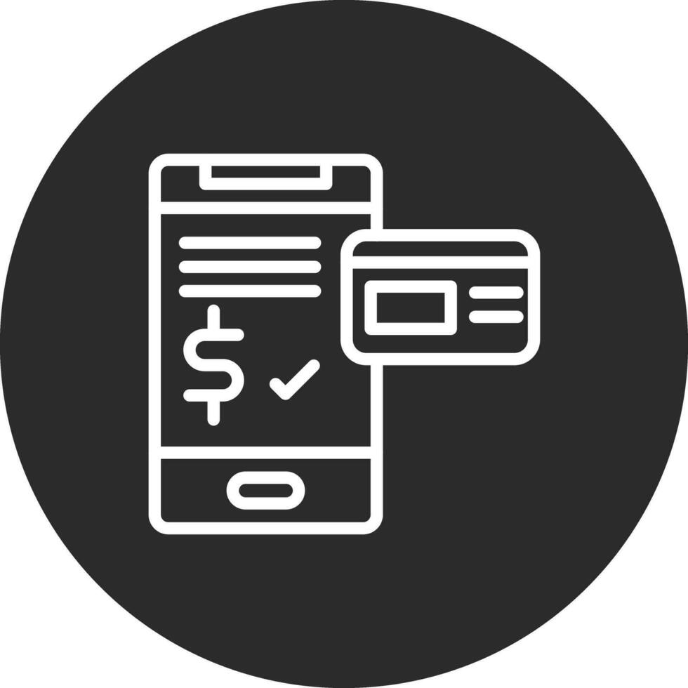mobil betalning vektor ikon