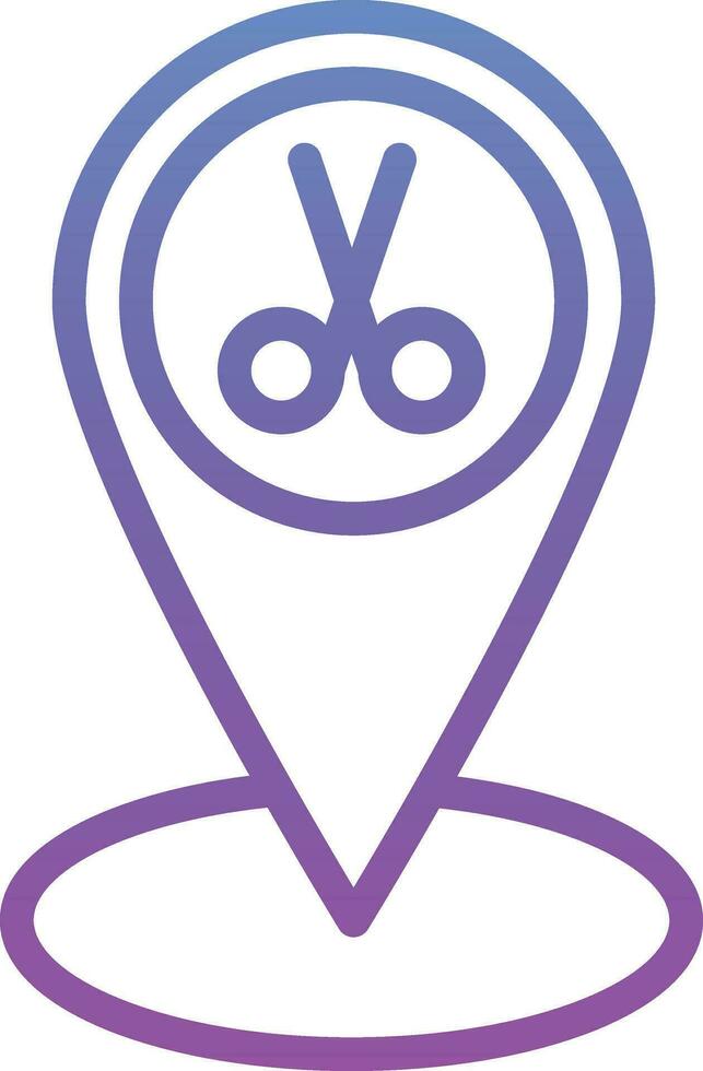 Barbier Ort Vektor Symbol