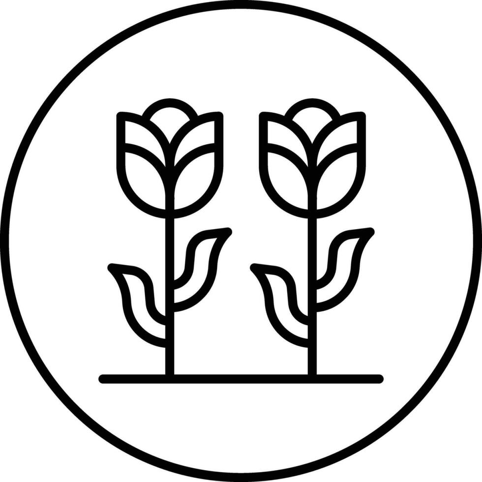 Symbol für Tulpenvektor vektor