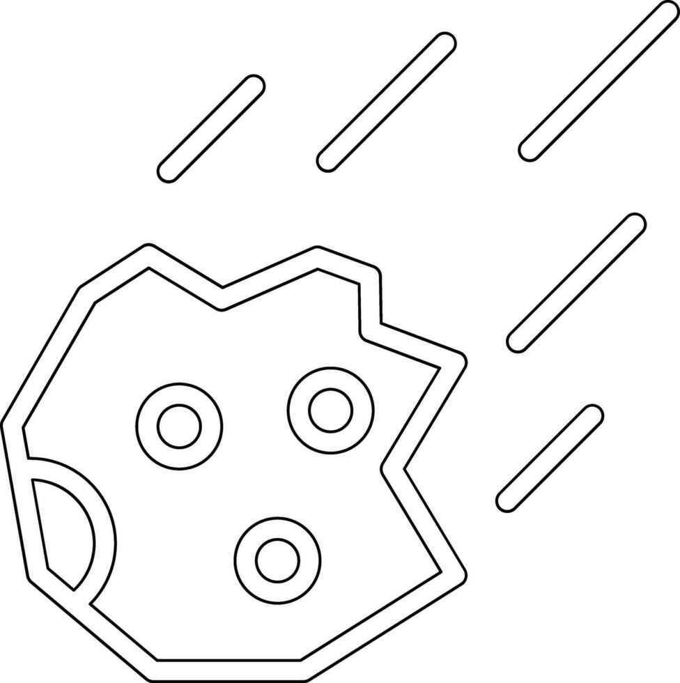 Asteroidenvektorsymbol vektor