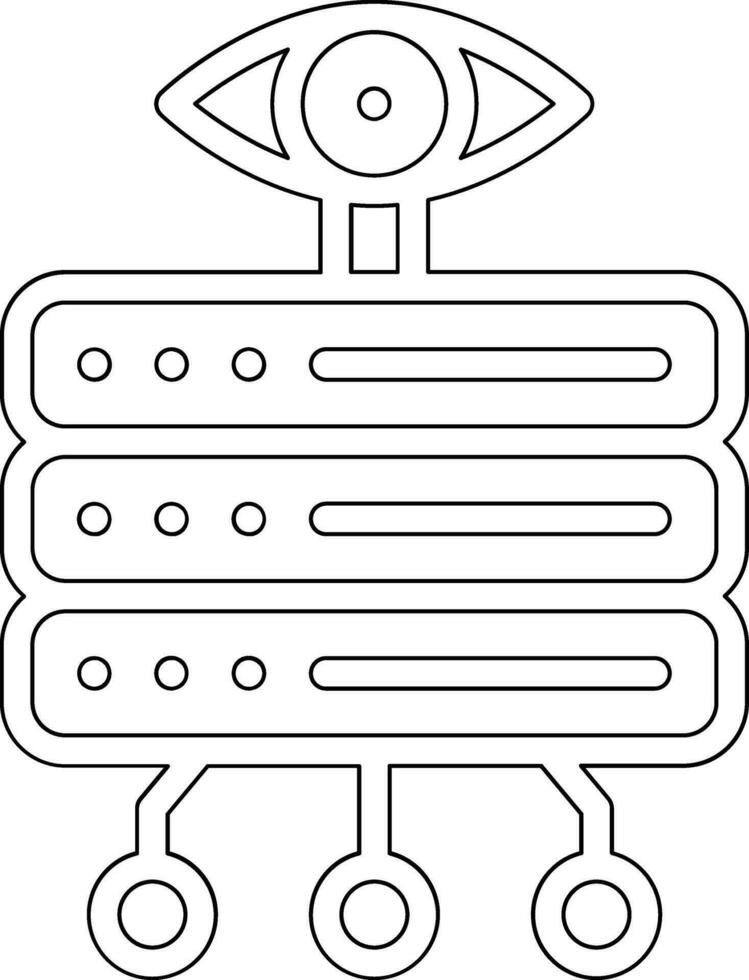 Datenbank Vision Vektor Symbol