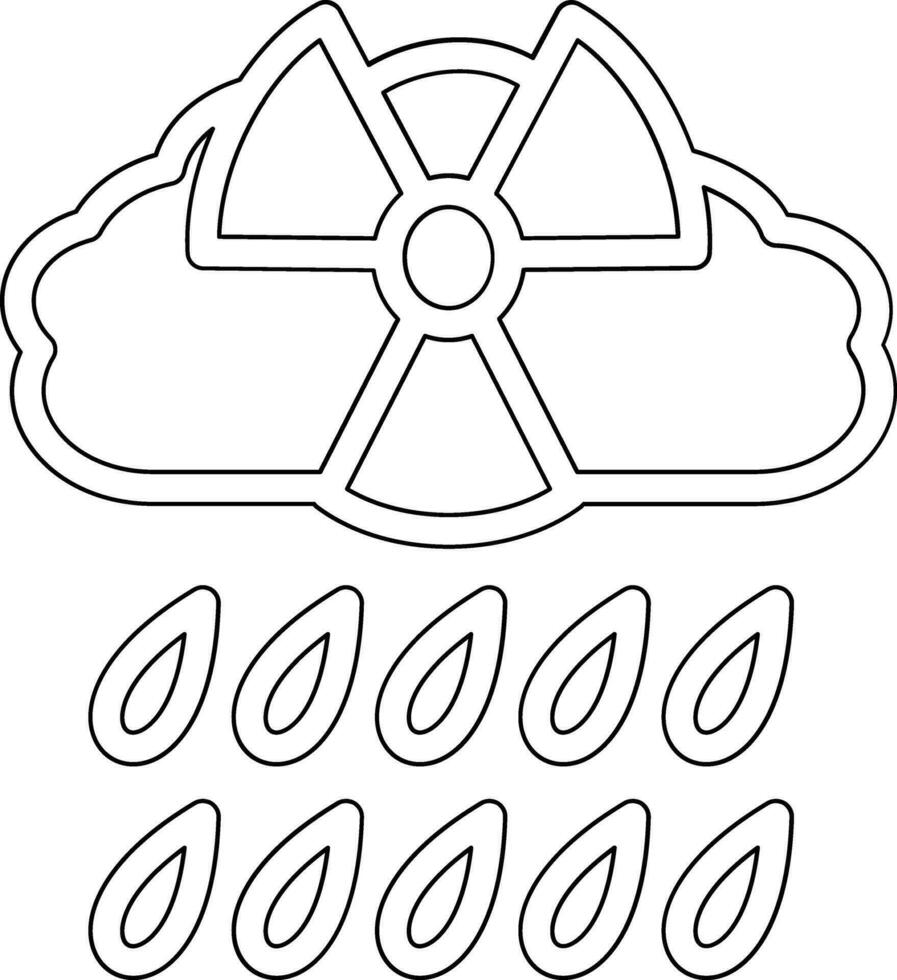 syra regn vektor ikon