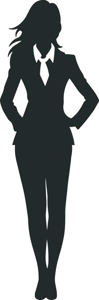 schwarz Silhouette von ein Frau ohne Hintergrund vektor