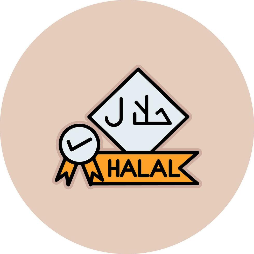 Symbol für Halal-Vektor vektor