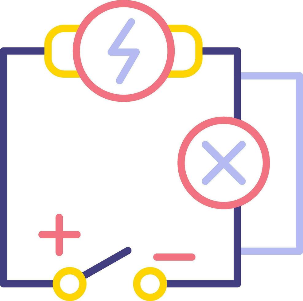 Vektorsymbol für Stromkreise vektor