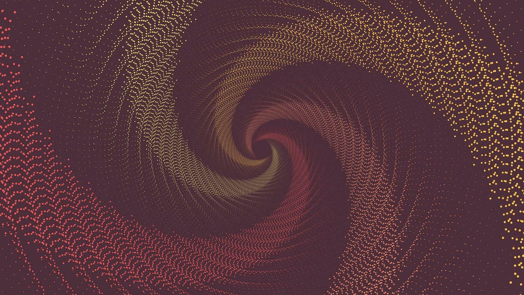 abstrakt Spiral- wellig Linie wellig Mandala Stil Hintergrund. vektor