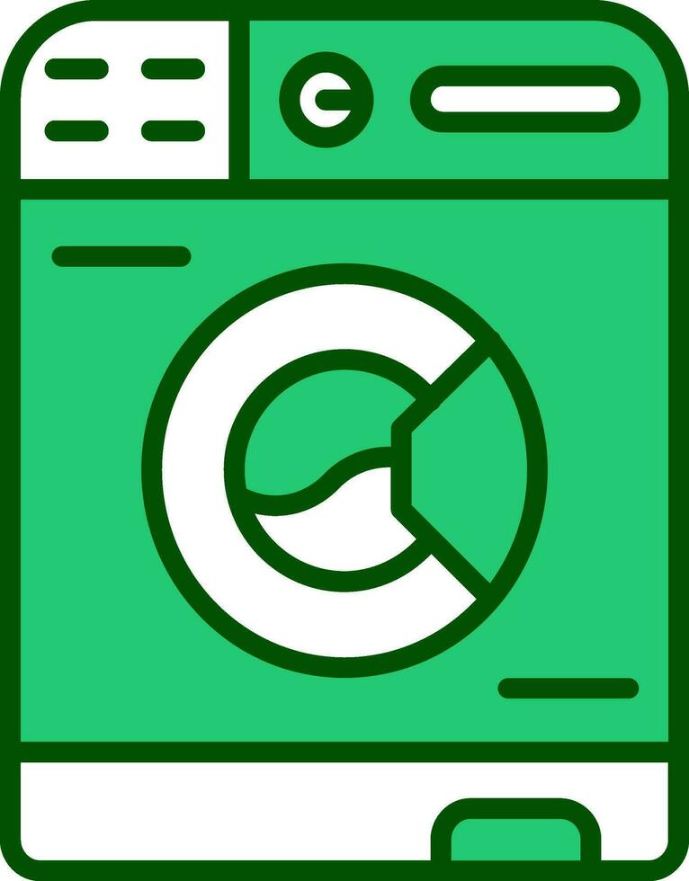 Vektorsymbol für Waschmaschine vektor