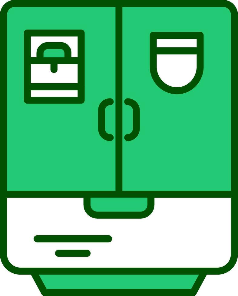 Kühlschrank-Vektor-Symbol vektor